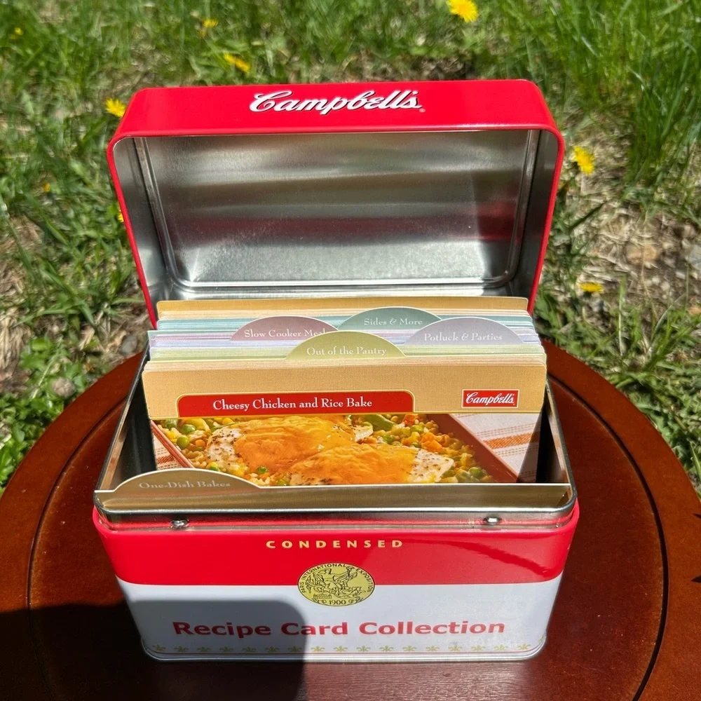 Campbell’s Recipe Card Tin With Recipes | Complete Collection | 2007